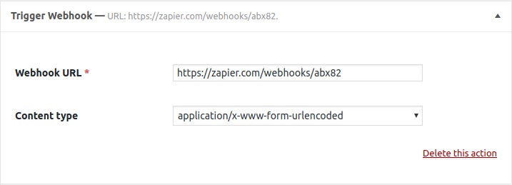 Webhooks feature found in the HTML Forms Premium add-on.