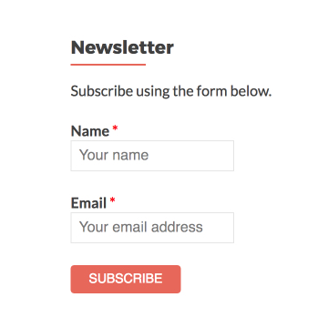 Sample form built with the HTML Forms WordPress plugin.