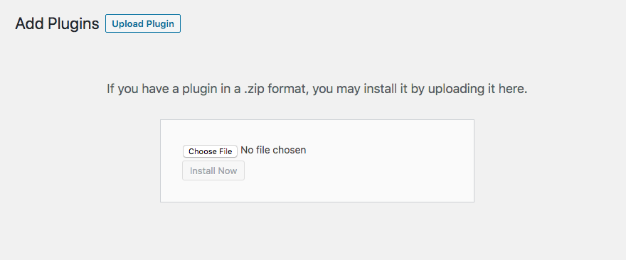 Upload Plugin Screenshot